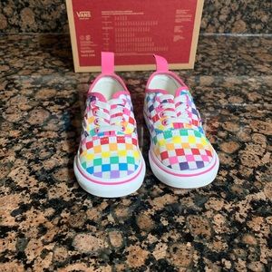 Girls toddlers Vans like new.